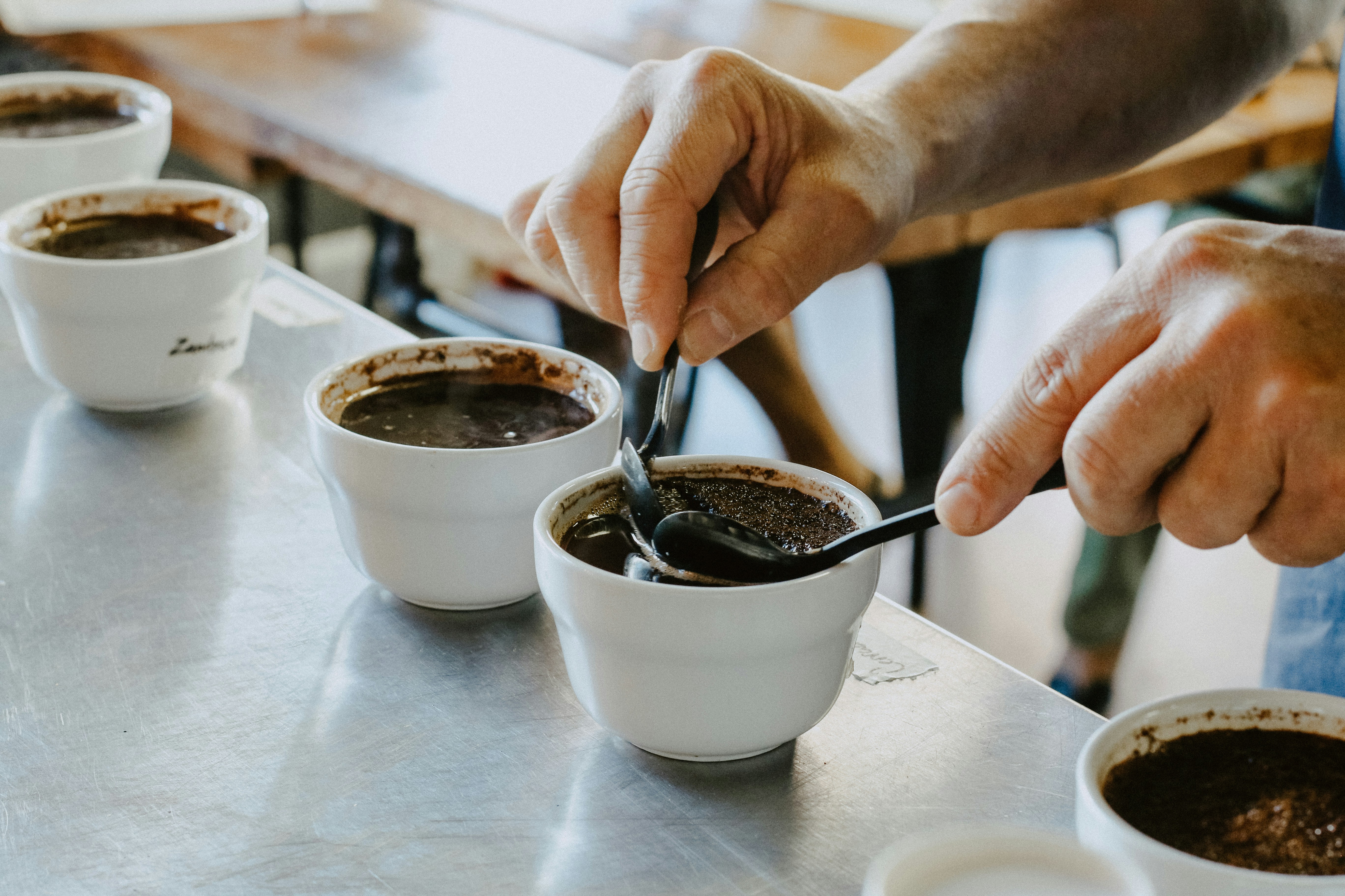 Cupping and evaluating coffee